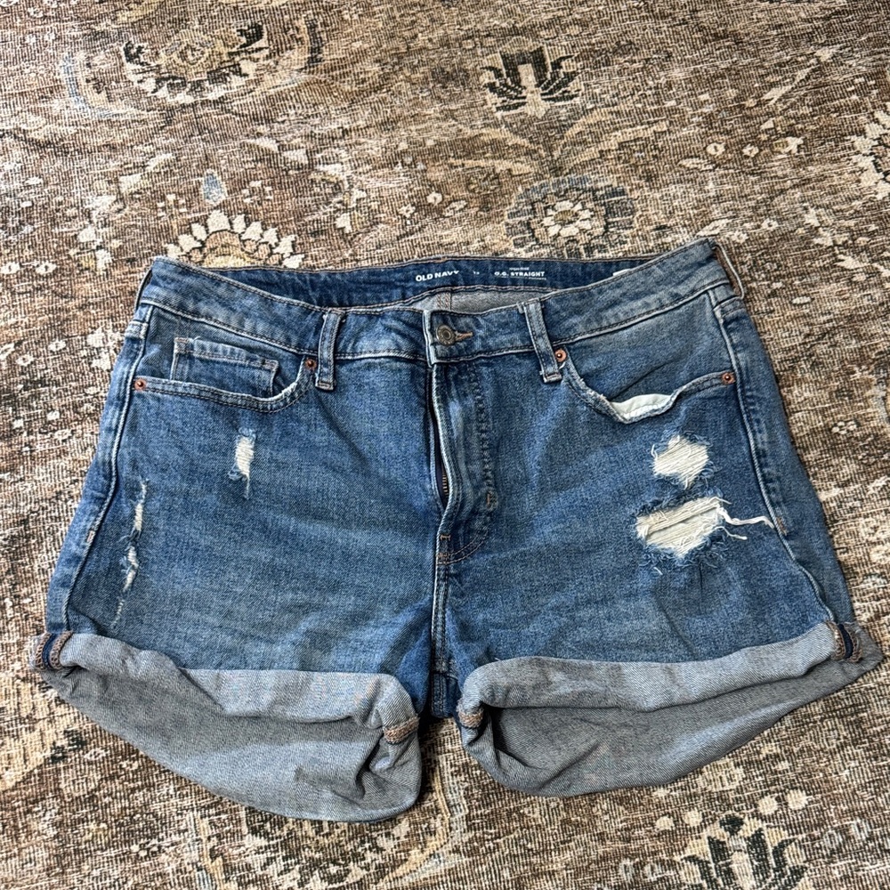Old Navy Distressed Blue Jean Shorts